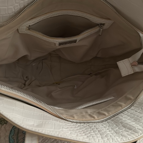 Sam Edelman Brown and White Tote Bag